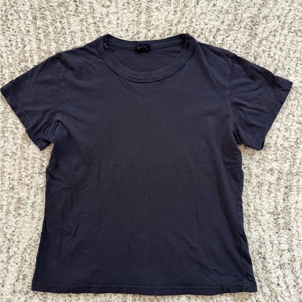 Brandy Melville Navy Short Sleeve Tee